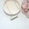 Anti-Fascist Bar Necklace, Stainless Steel Resistance Jewelry - Activist Gift, Leftist Political Pendant, Punk Engraved Charm – Jewelry – Handmade By Shessocrafty Goods