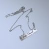 Anti-Fascist Bar Necklace, Stainless Steel Resistance Jewelry - Activist Gift, Leftist Political Pendant, Punk Engraved Charm – Jewelry – Handmade By Shessocrafty Goods