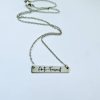 Anti-Fascist Bar Necklace, Stainless Steel Resistance Jewelry - Activist Gift, Leftist Political Pendant, Punk Engraved Charm – Jewelry – Handmade By Shessocrafty Goods