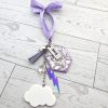 Opalite Inspired Ornament — Custom Engraved • Glow in the Dark • Glitter Resin Gem • Holiday Tree Ornament – Ornaments – Handmade by ShesSoCrafty Goods