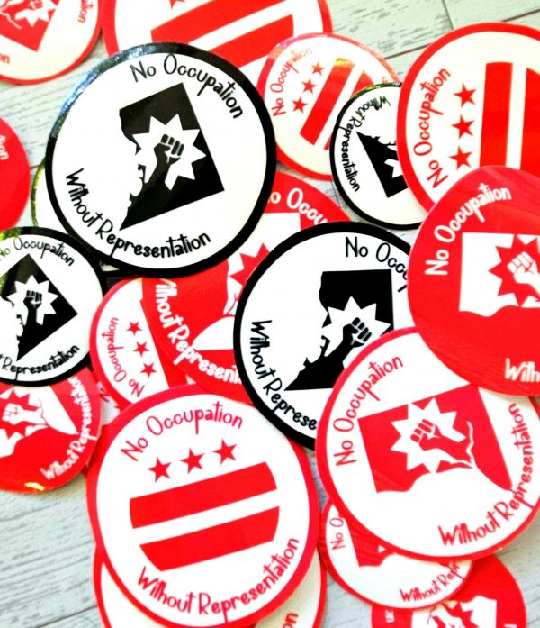 No Occupation Without Representation Dc Sticker: Protest Vinyl Decal – Say It Louder – Handmade By Shessocrafty Goods
