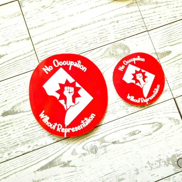 No Occupation Without Representation Dc Sticker: Protest Vinyl Decal – Say It Louder – Handmade By Shessocrafty Goods