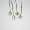 Birth Flower Necklace – Stainless Steel Layering Pendant - Your Choice – Jewelry – Handmade By Shessocrafty Goods