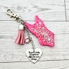 Showgirl Era Bodysuit Keychain – Rhinestone Bag Charm, Pink Blue Or Purple – Keychains – Handmade By Shessocrafty Goods
