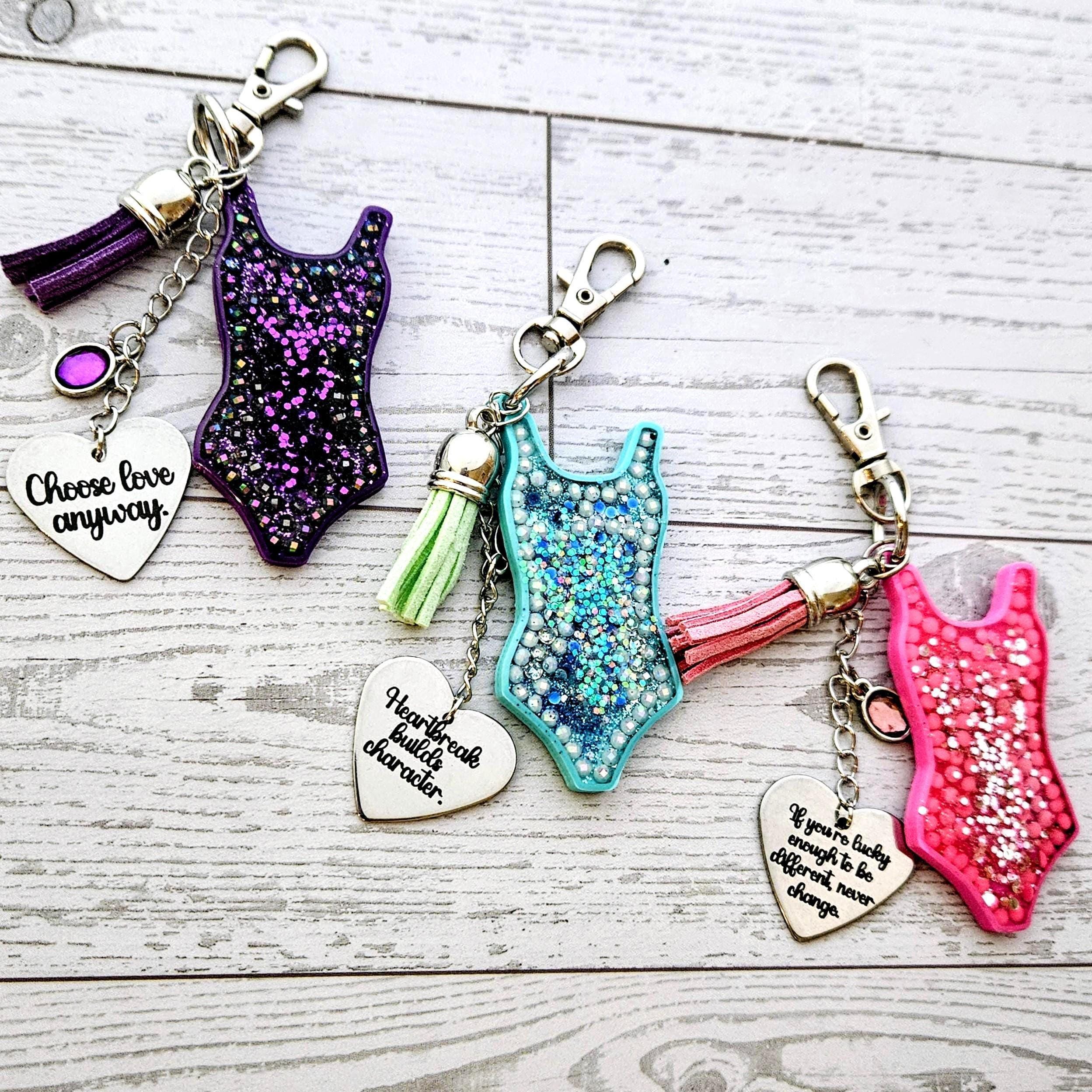 Showgirl Era Bodysuit Keychain – Personalized Rhinestone Bag Charm, Pink Blue or Purple Showgirl Era Bodysuit Keychain – Personalized Rhinestone Bag Charm, Pink Blue Or Purple – Keychains – Handmade By Shessocrafty Goods