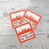 Baltimore Protest Sticker: Anti-Occupation Vinyl Decal - Orange Skyline – Stickers – Handmade By Shessocrafty Goods