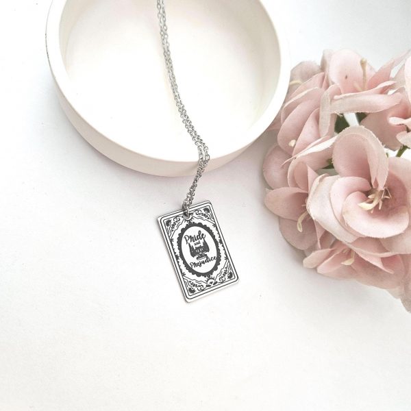 il_fullxfull.7629611503_ran0 Pride And Prejudice Book Necklace – Jane Austen Literary Jewelry – Romantic Gift For Her – Bookish – Handmade By Shessocrafty Goods