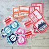 Baltimore Protest Sticker: Anti-Occupation Vinyl Decal - Orange Skyline – Stickers – Handmade By Shessocrafty Goods