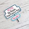 No Room for Fragile Egos Sticker: Retro Motel Sign, Feminist Vinyl Decal – Say It Louder – Handmade by ShesSoCrafty Goods