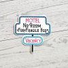 No Room For Fragile Egos Sticker: Retro Motel Sign, Feminist Vinyl Decal – Say It Louder – Handmade By Shessocrafty Goods