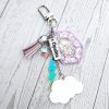 il_fullxfull.7629615655_817c Opalite Bag Charm | Glow In The Dark Lightning Strike Keychain | Custom Engraved Gift – Keychains – Handmade By Shessocrafty Goods