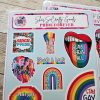 Pride Sticker Sheet: 11-Pack Vinyl Gay Pride Decals (Matte Or Holo) – Say It Louder – Handmade By Shessocrafty Goods