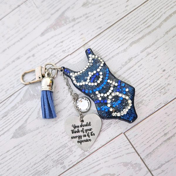 Eras Personalized Bodysuit Bag Charm: Midnight Sparkle Rhinestone Keychain, Custom Purse Accessory – Keychains – Handmade By Shessocrafty Goods