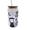 il_fullxfull.7629619695_qt97-1 Midnight Margaritas Glass Cup - Practical Magic Inspired Beer Can Tumbler For Iced Coffee &Amp; Halloween – Tumblers &Amp; Water Glasses – Handmade By Shessocrafty Goods