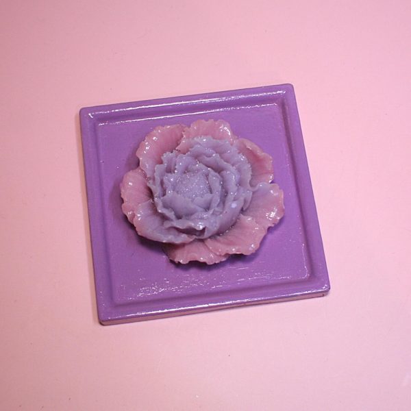 Bright Purple Floral Peony Trinket Dish – Decorative Trays – Handmade By Shessocrafty Goods
