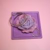 Bright Purple Floral Peony Trinket Dish – Decorative Trays – Handmade By Shessocrafty Goods