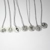 Minimalist Zodiac Pendant Necklace: Stainless Steel Horoscope Charm – Jewelry – Handmade By Shessocrafty Goods