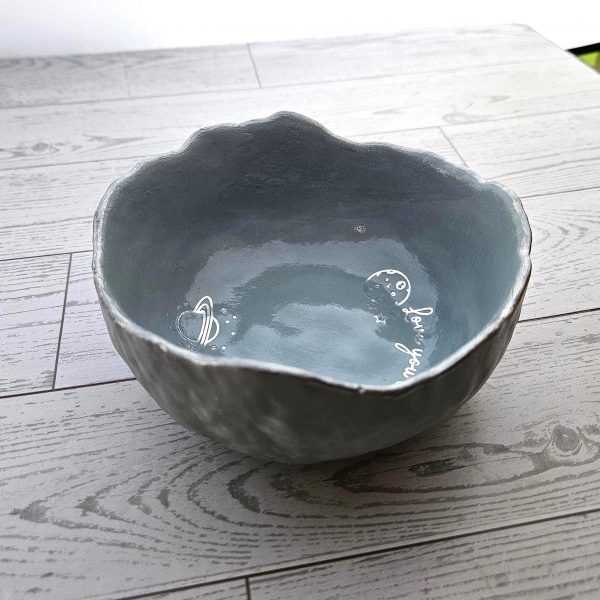 From The Moon To Saturn Decorative Bowl – Celestial Hand-Cast Home Decor – Decorative Trays – Handmade By Shessocrafty Goods