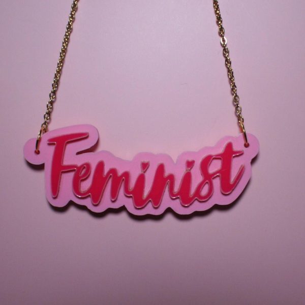 Feminist Empowerment Statement Necklace - Bold Statement Pendant For Women'S Rights And Equality – Jewelry – Handmade By Shessocrafty Goods