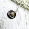 Real River Clam Shell Necklace – Handmade Coastal Pendant With Silver Tip – One Of A Kind – Jewelry – Handmade By Shessocrafty Goods