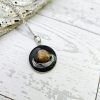 Real River Clam Shell Necklace – Handmade Coastal Pendant With Silver Tip – One Of A Kind – Jewelry – Handmade By Shessocrafty Goods