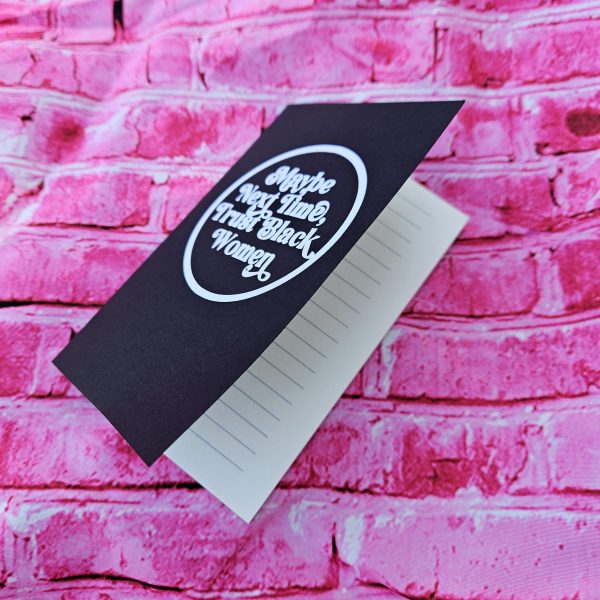 Trust Black Women Mini Notebook | Feminist Lined Journal – Bookish – Handmade By Shessocrafty Goods