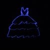 Personalized Eras Dress Glow In The Dark Bag Charm – Purple Ombre Glitter Charm – Keychains – Handmade By Shessocrafty Goods