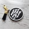 Maybe Next Time Trust Black Women Bag Charm &Amp; Keychain • 3D Printed Statement Accessory – Keychains – Handmade By Shessocrafty Goods