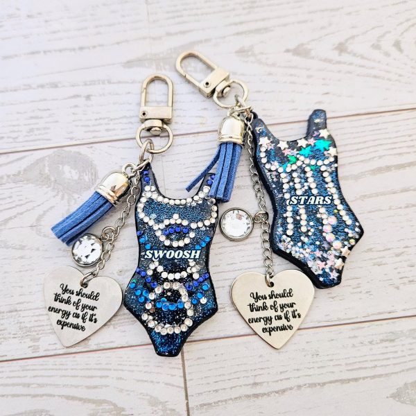 Eras Personalized Bodysuit Bag Charm: Midnight Sparkle Rhinestone Keychain, Custom Purse Accessory – Keychains – Handmade By Shessocrafty Goods