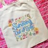 il_fullxfull.7668985246_llfa Surviving Out Of Spite Tote Bag - Funny Feminist Floral Canvas Bag – Say It Louder – Handmade By Shessocrafty Goods