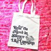 Lasagna Quote Tote Bag, Funny Hip Hop Lyric Gift, Canvas Bag With Pocket – Totes – Handmade By Shessocrafty Goods