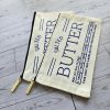 Butter Stick Canvas Zip Pouch, Retro Foodie Makeup Bag, 3D Printed Zipper Pull – Totes – Handmade By Shessocrafty Goods