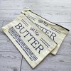 Butter Stick Canvas Zip Pouch, Retro Foodie Makeup Bag, 3D Printed Zipper Pull – Totes – Handmade By Shessocrafty Goods