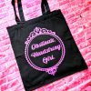 Jane Austen Tote Bag - Obstinate Headstrong Girl Canvas Book Bag – Bookish – Handmade By Shessocrafty Goods