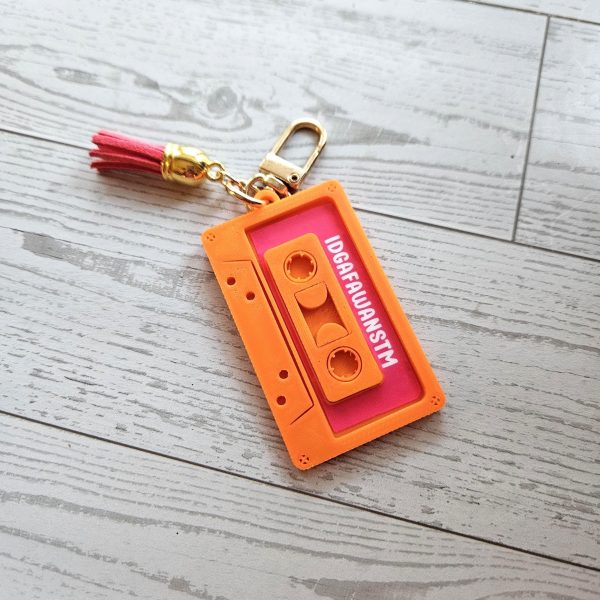 Retro 80S 90S Cassette Keychain – Nfc Smart Mixtape – Nostalgic Music Lover Gift – Keychains – Handmade By Shessocrafty Goods