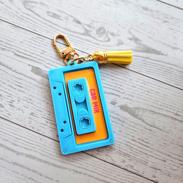 Retro 80S 90S Cassette Keychain – Nfc Smart Mixtape – Nostalgic Music Lover Gift – Keychains – Handmade By Shessocrafty Goods