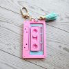 Retro 80S 90S Cassette Keychain – Nfc Smart Mixtape – Nostalgic Music Lover Gift – Keychains – Handmade By Shessocrafty Goods