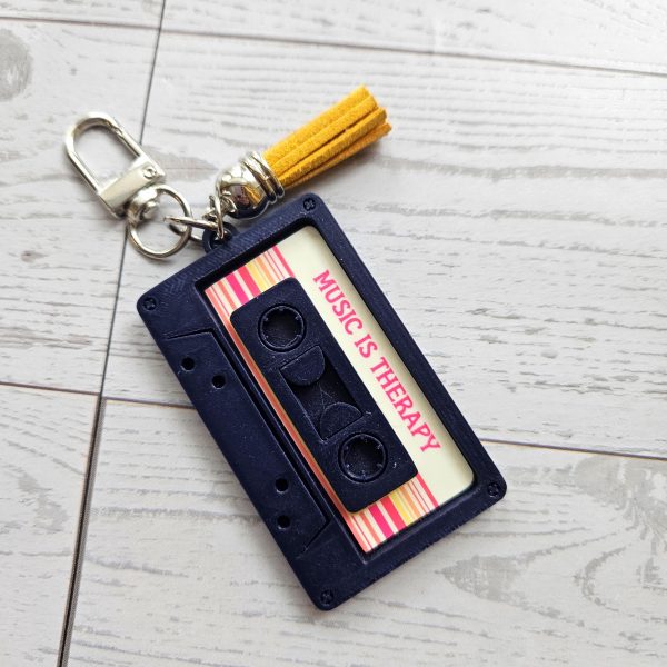 Cassette Tape Keychain – Custom Nfc Spotify Playlist Charm – Music Fan Gift – Keychains – Handmade By Shessocrafty Goods