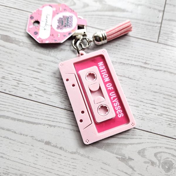 il_fullxfull.7684039432_mb9x Pastel Cassette Keychain – Programmable Nfc Mixtape Charm – Music Lover Gift – Keychains – Handmade By Shessocrafty Goods