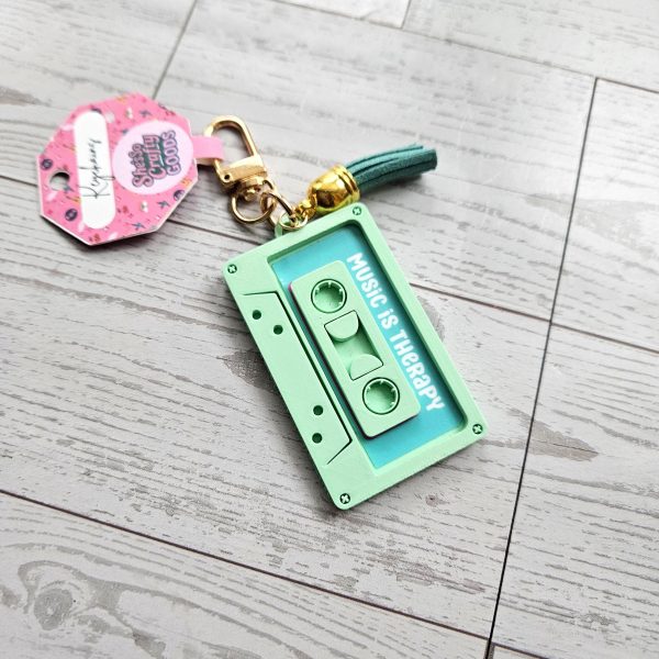 il_fullxfull.7684041440_bx32 Pastel Cassette Keychain – Programmable Nfc Mixtape Charm – Music Lover Gift – Keychains – Handmade By Shessocrafty Goods
