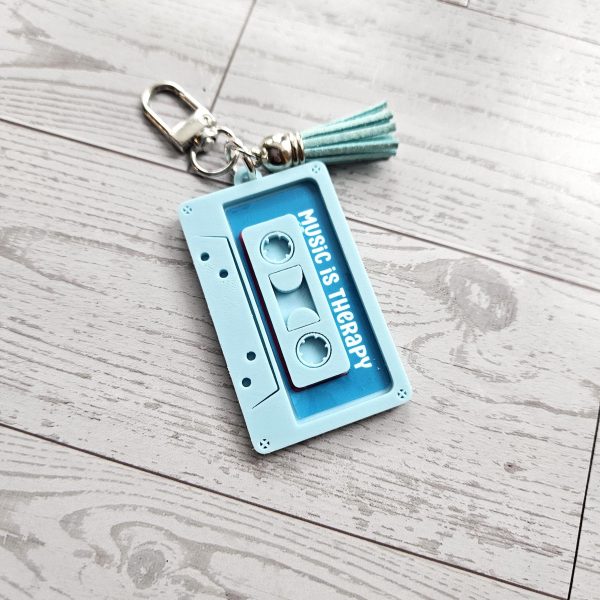 il_fullxfull.7684042066_71wp Pastel Cassette Keychain – Programmable Nfc Mixtape Charm – Music Lover Gift – Keychains – Handmade By Shessocrafty Goods