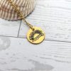 Stay Golden Sunburst Necklace, 18K Gold Pvd Stainless Steel, Waterproof – Bookish – Handmade By Shessocrafty Goods
