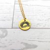 Stay Golden Sunburst Necklace, 18K Gold Pvd Stainless Steel, Waterproof – Bookish – Handmade By Shessocrafty Goods