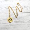 Stay Golden Sunburst Necklace, 18K Gold Pvd Stainless Steel, Waterproof – Bookish – Handmade By Shessocrafty Goods