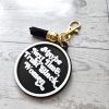 Maybe Next Time Trust Black Women Bag Charm &Amp; Keychain • 3D Printed Statement Accessory – Keychains – Handmade By Shessocrafty Goods