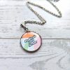 Activist Stainless Steel Pendant Necklace, Political Statement Jewelry, Protest Leftist Gift – Jewelry – Handmade By Shessocrafty Goods