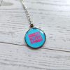 Activist Stainless Steel Pendant Necklace, Political Statement Jewelry, Protest Leftist Gift – Jewelry – Handmade By Shessocrafty Goods