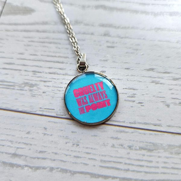 Activist Stainless Steel Pendant Necklace, Political Statement Jewelry, Protest Leftist Gift – Jewelry – Handmade By Shessocrafty Goods