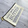 Butter Stick Canvas Zip Pouch, Retro Foodie Makeup Bag, 3D Printed Zipper Pull – Totes – Handmade By Shessocrafty Goods