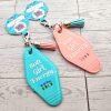 il_fullxfull.7721245715_cnlk Soft Girl Energy Motel Keychain – Rhinestone Embellished Bag Charm – Keychains – Handmade By Shessocrafty Goods
